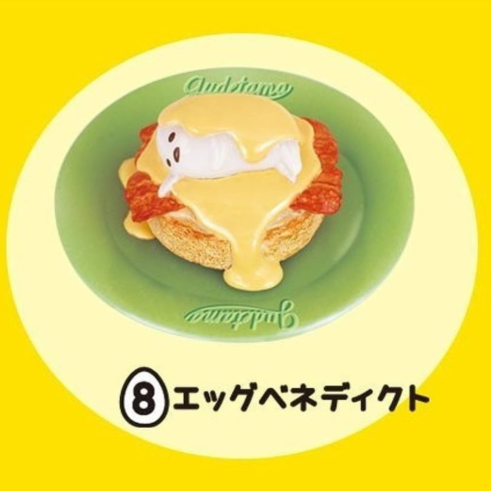 Sanrio's Gudetama Egg Benedict Miniature Figure